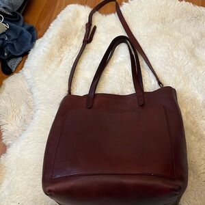 Madewell Medium Transport Tote Burgundy